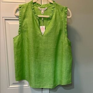 Lilly Pulitzer Kamala Sleeveless Ruffle Top